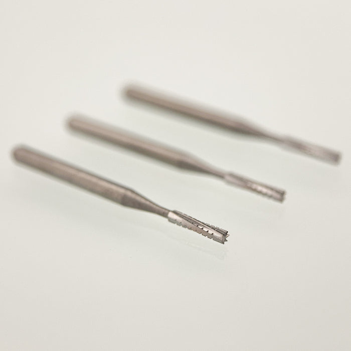 Dental Carbide Burs Straight Flat End Cross-Cut FG Long 557 / FG 557L