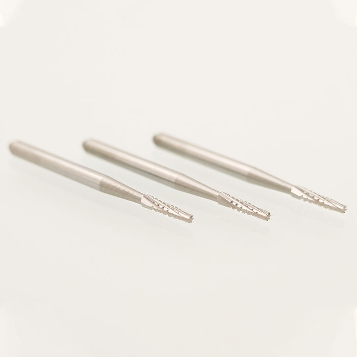 Dental Carbide Burs Taper Flat End Cross-Cut FG Long 701 / FG 701L