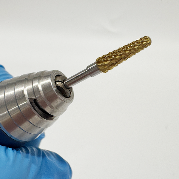 Laboratory Carbide Bur HP, 47X,Fine Cut,Gold 1pc/pack