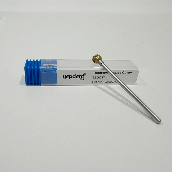 Laboratory Carbide Bur HP, 52D,Coarse Cut,Gold 1pc/pack