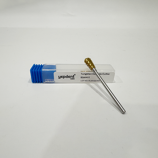 Laboratory Carbide Bur HP, 53A,Medium Cut,Gold 1pc/pack