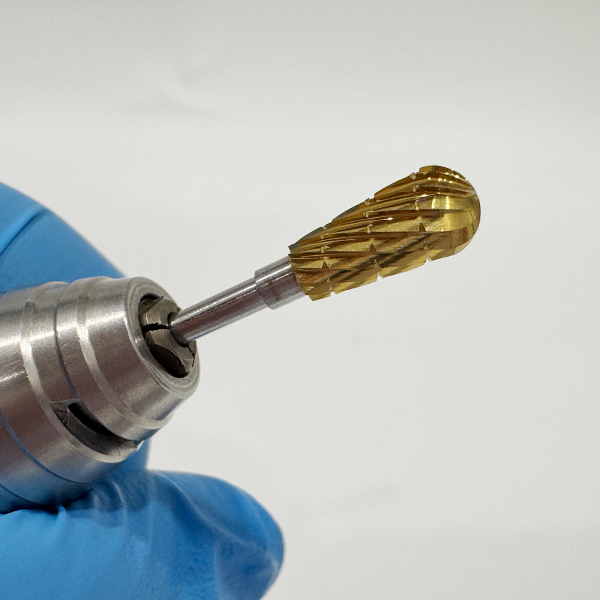 Laboratory Carbide Bur HP, 53A,Medium Cut,Gold 1pc/pack
