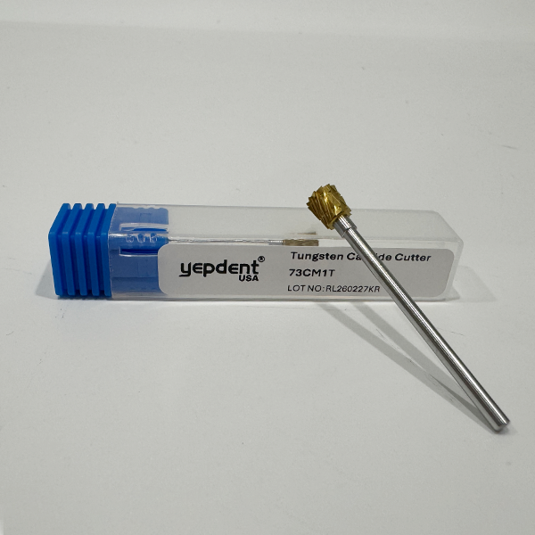 Laboratory Carbide Bur HP, 73C,Medium Cut,Gold 1pc/pack