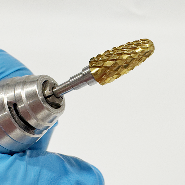 Laboratory Carbide Bur HP, 84T,Coarse Cut,Gold 1pc/pack