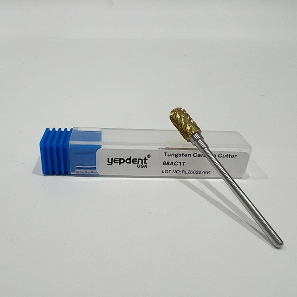 Laboratory Carbide Bur HP, 88A,Coarse Cut,Gold 1pc/pack