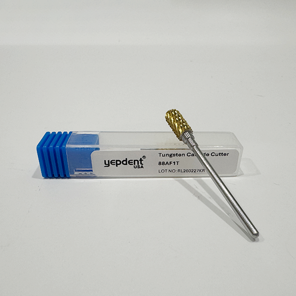 Laboratory Carbide Bur HP, 88A,Fine Cut,Gold 1pc/pack