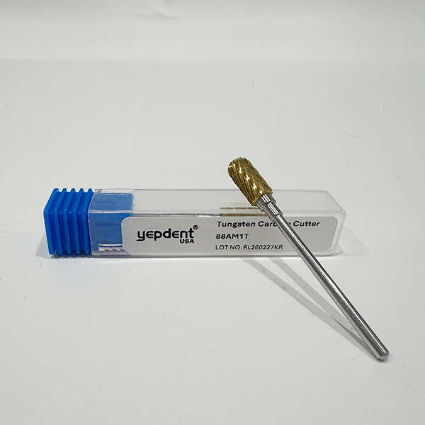 Laboratory Carbide Bur HP, 88A,Medium Cut,Gold 1pc/pack