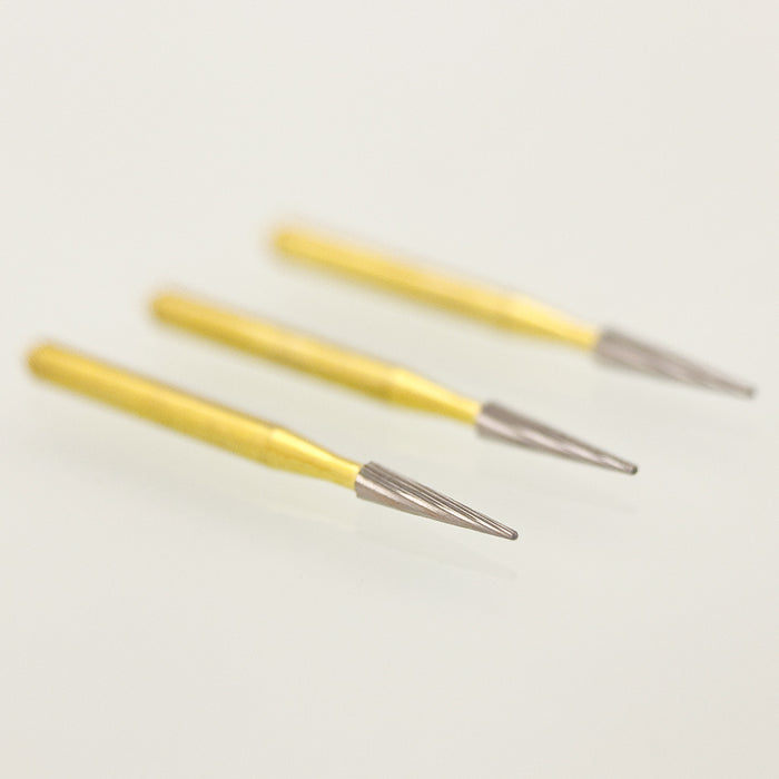 Dental Carbide Burs Trimming & Finishing Taper Pointed FG 7612