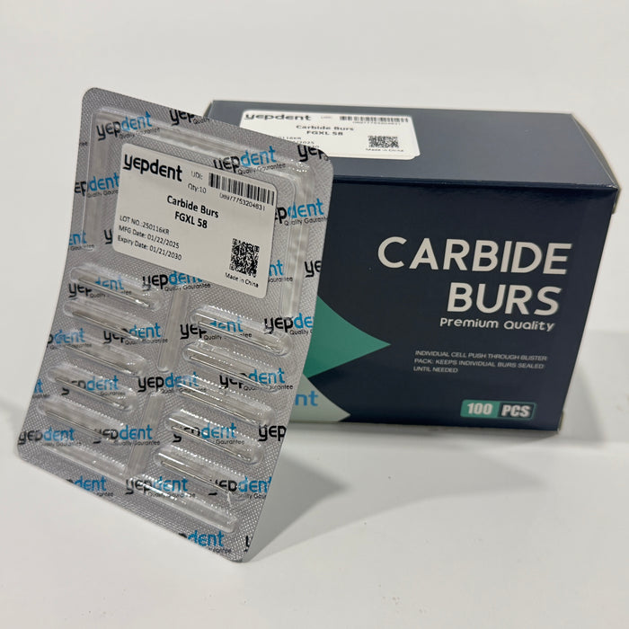 Dental Carbide Burs Straight Flat End FG Surgical 58 / FGXL 58