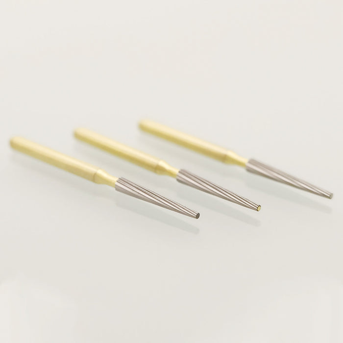 Dental Carbide Burs Trimming & Finishing Taper Cone FG 7204