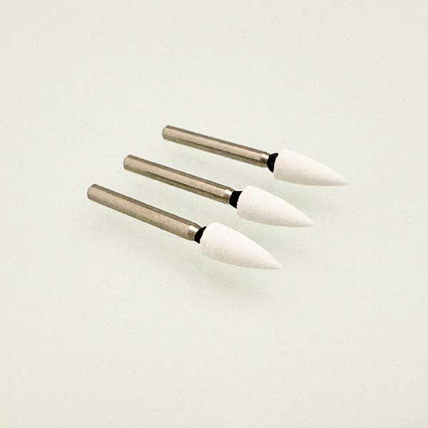 Dura-Whie Style FG Mounted Stone Flame FL2WH White 12/pk