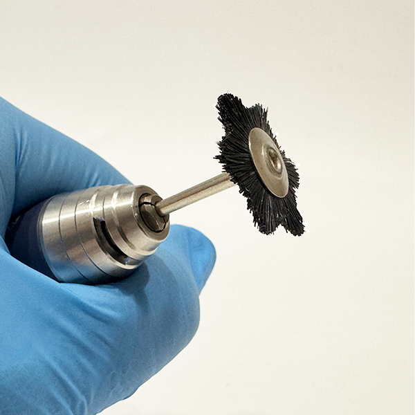 Hexagon Black Bristle Plain Brush with Handle 22mm HBBWH220