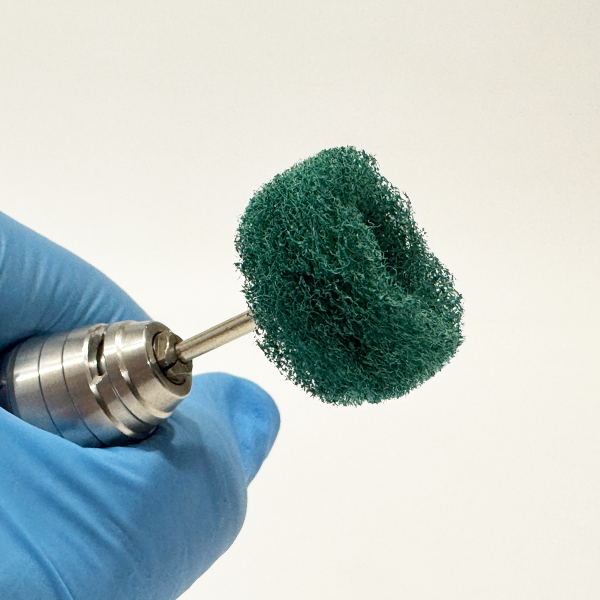 Scouring Pad Brush With Handle Green 22mm SPWH220G