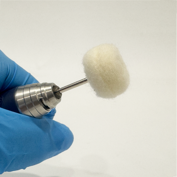 Wool Felt Plain Brush with Handle 22mm WFWH220